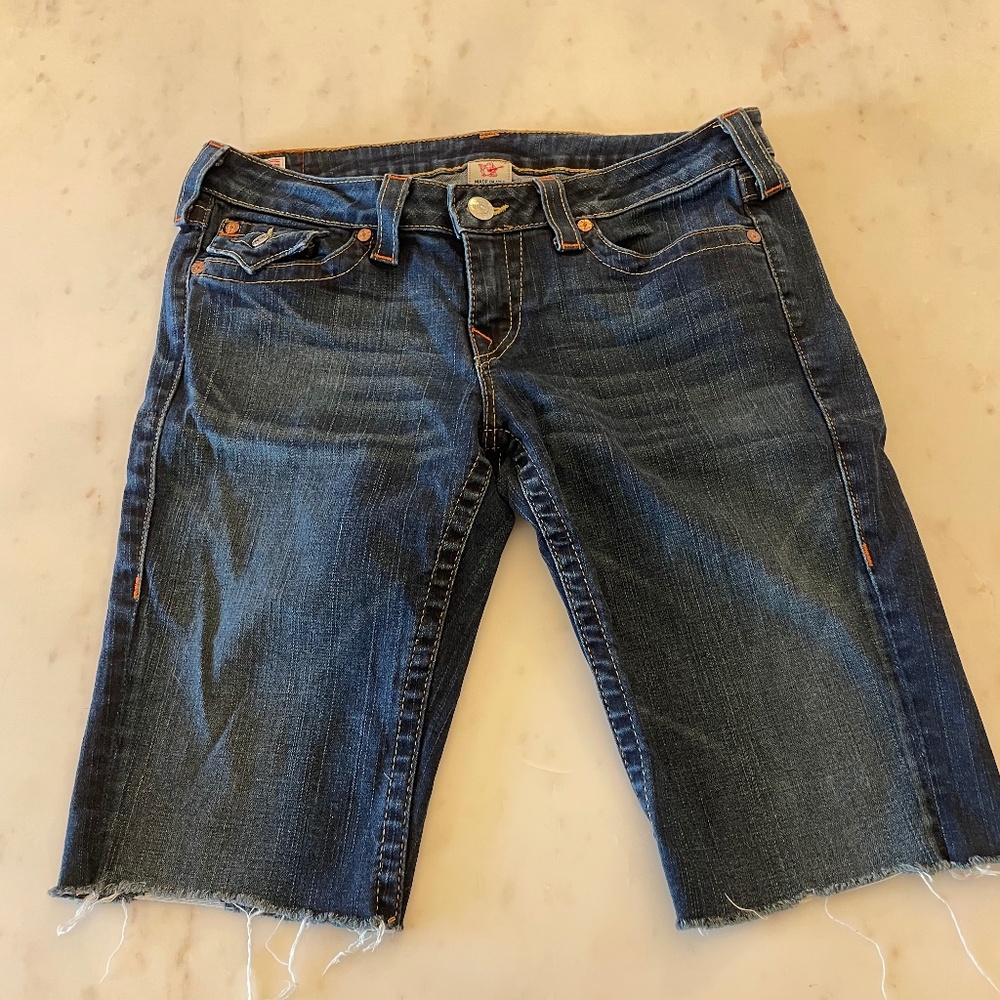 True Religion Joey Cutoff Shorts Size 32, Mens